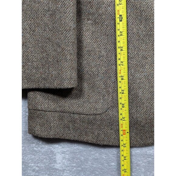 Stewart County Blazer Mens 48L Brown Wool Academia Elbow Patch Acorn Button - Picture 10 of 16